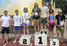 Спортсменка з Камʼянського стала срібною призеркою чемпіонату України з акватлону