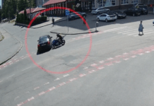 У Дніпрі на Калнишевського мотоцикліст влетів у Chevrolet