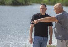 У Камʼянському продовжується облаштування зони відпочинку поруч зі ставком на «БАМі»