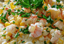 Літній крабовий салат з молодою капустою: оновлений рецепт улюбленої страви