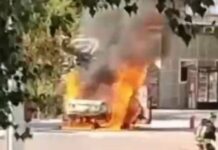 У Кам’янському на заправці згорів автомобіль