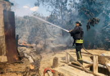 Вогнеборці Нікополя ліквідували загорання житла, що сталося внаслідок обстрілу