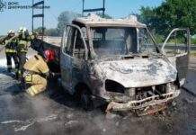 У Павлоградському районі ліквідовано загоряння вантажного автомобіля