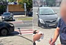 Патрульні Запоріжжя розшукали та притягнули до відповідальності водія, який здійснив рух тротуаром