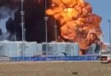 На нафтобазі у Ростовській області Росії восьму добу намагаються ліквідувати пожежу