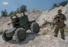 “Азов” показав бойового робота “Лють 2.0” на озброєнні бригади (фото)