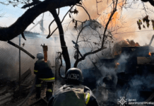 У Нікопольському районі внаслідок обстрілу горіла господарча споруда