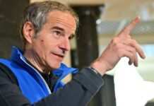 Глава МАГАТЕ з’їздив на Запорізьку АЕС і оглянув згорілу градирню (фото)