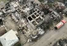 У Харківській області через лісову пожежу згоріла майже половина села Студенок (відео)