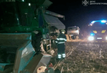 У Кам’янському районі ліквідовано загорання комбайна