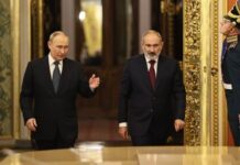 Путін і Пашинян домовилися вивести російські війська з пункту пропуску на вірменсько-іранському кордоні