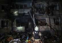 Харків: у пошкодженому російським ударом будинку зруйновані кілька поверхів, постраждали 12 людей – влада