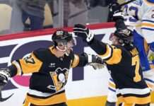 Лідер “Піттсбурга” з ювілейним очком очолив топ-3 зірок вечора НХЛ: відео