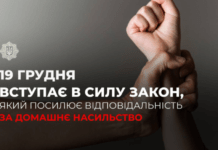 19 грудня вступає в силу закон, який посилює відповідальність за домашнє насильство: деталі
