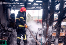 Синельниківський район: вогнеборці ліквідували пожежу на території приватного домоволодіння