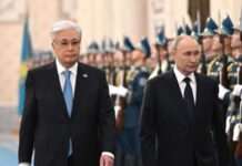 Путін у Казахстані подякував Токаєву «за дбайливе ставлення до російської мови»