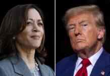 Гарріс і Трамп змагаються “нога у ногу” в семи ключових штатах