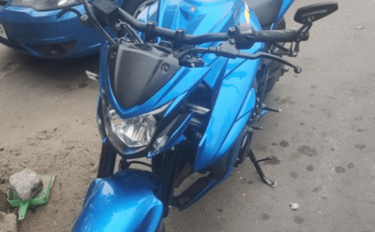 У місті Самар виявили мотоцикл Suzuki, який розшукує Інтерпол