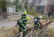 Запорізькі рятувальники ліквідували наслідки негоди у місті