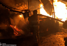 У Синельниківському районі вночі сталася пожежа на території приватного домоволодіння