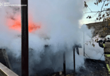 Криворізькі вогнеборці ліквідували займання господарчої споруди