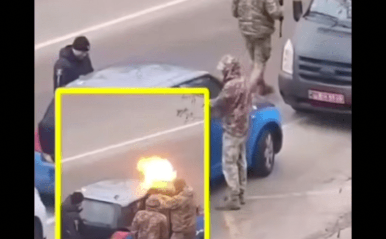 У Киїівській обалсті люди в формі задули газом авто з Дніпропетровської області: коментар ТЦК