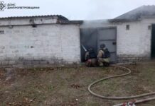 У Нікопольському районі зайнявся гаражний бокс
