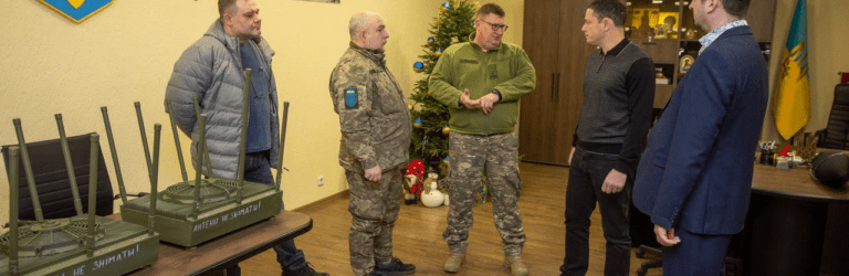 Андрій Білоусов передав батальйону ТРО Кам’янського району три системи РЕБ