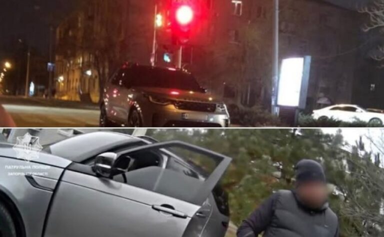 У Запоріжжі патрульні притягнули до відповідальності водія, який порушив ПДР