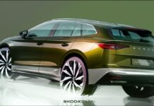 Оновлений електричний кросовер Skoda Enyaq показали на перших офіційних зображеннях