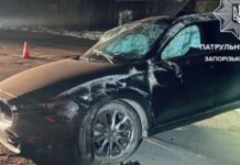У Запоріжжі нетверезий водій Mazda CX-5 не обрав безпечну швидкість руху та врізався удерево