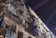 У Харкові кількість постраждалих через влучання БПЛА у п’ятиповерхівку зросла до восьми – влада