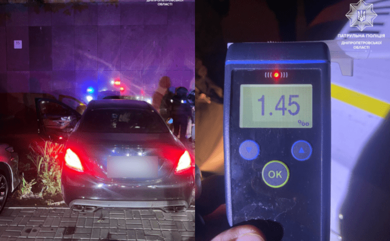 У Дніпрі нетверезий водій без прав скоїв ДТП під час комендантської години