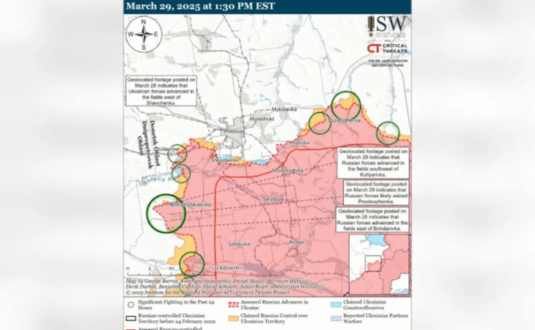 Війська рф просунулися на 3 кілометри в бік Дніпропетровської області: деталі