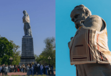 У Дніпрі пам’ятник Шевченку «вбрали» до Дня вишиванки