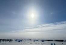 “Обручка з трьома сонцями”: полярники зняли унікальне атмосферне явище (відео)