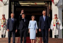 Макрон, Туск і Мерц відзначили День незалежності Молдови в Кишиневі