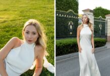 Повернення 90-х: дружина Павліка показала трендовий “лук” із сукнею