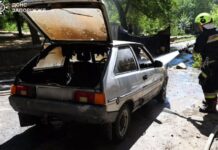 Запорізькі рятувальники ліквідували займання легковика
