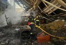 Пожежі у чотирьох районах: у ДСНС показали наслідки удару РФ по Київщині