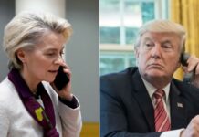 Президентка Єврокомісії повідомила про розмову з Трампом щодо санкцій проти РФ