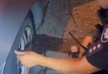 У Запоріжжі патрульні допомогли жінці, в автівки якої спустило колесо