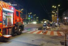 У Запоріжжі ввечері зіткнулися дві автівки: сталося займання