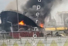 У Криму повідомляють про масштабну пожежу: нафтобазу у Феодосії знову атакували дрони