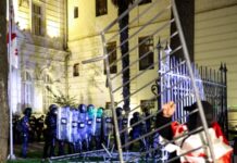 У Грузії у день виборів тривають акції протесту: активісти увірвались у двір палацу президента, є постраждалі