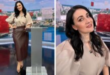 Шкіряна спідниця – тренд сезону: як її носить Соломія Вітвіцька