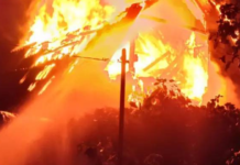 У Кам’янському вночі спалахнула літня кухня