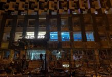 Під ударом бізнес-центр і висотки, пошкоджено дитсадок: наслідки атаки на Київ (фото)