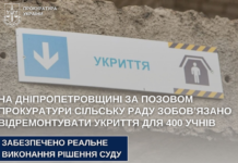 Безпека дітей в умовах війни: на Дніпропетровщині відремонтували укриття для 400 учнів