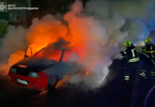 м. Кривий Ріг: вогнеборці ліквідували займання легковика